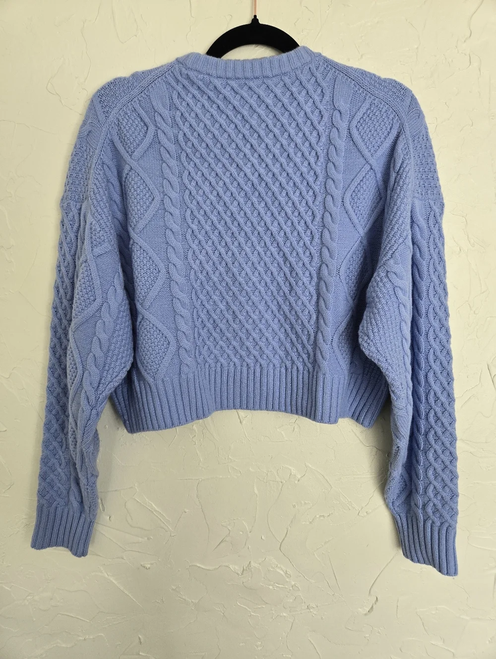 NWT Aritzia Sunday Best Wool Blend Cropped Chunky Peggy Sweater, S - Picture 7 of 12